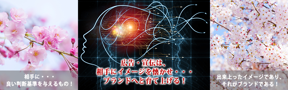 広告・宣伝は、 相手にイメージを懐かせ・・・ ブランドへと育て上げる！